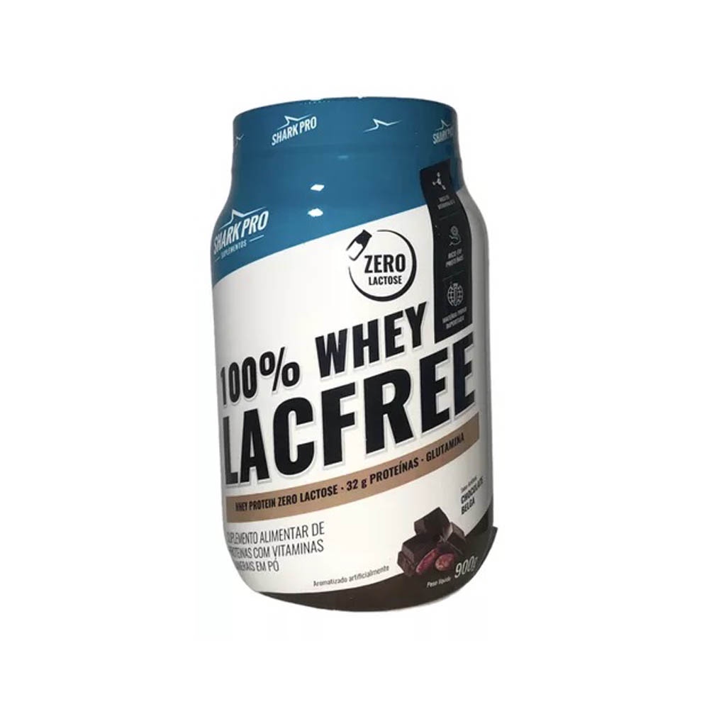 Whey Lacfree Shark Pro Pote 900g Whey Protein Zero Lactose