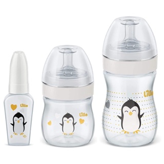 Kit de Mamadeira Primeiros Passos 50/150/240ml Neutro Lillo em Oferta na Shopee