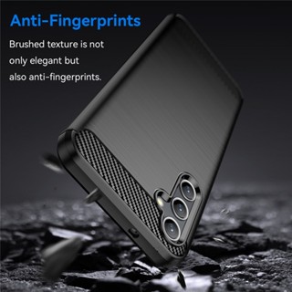 Caixa De Fibra De Carbono Antiderrapante Samsung Galaxy A14 A54 A34 A24 A04E A04E M54 M14 5G Capa Traseira Em Silicone À Prova De Choque