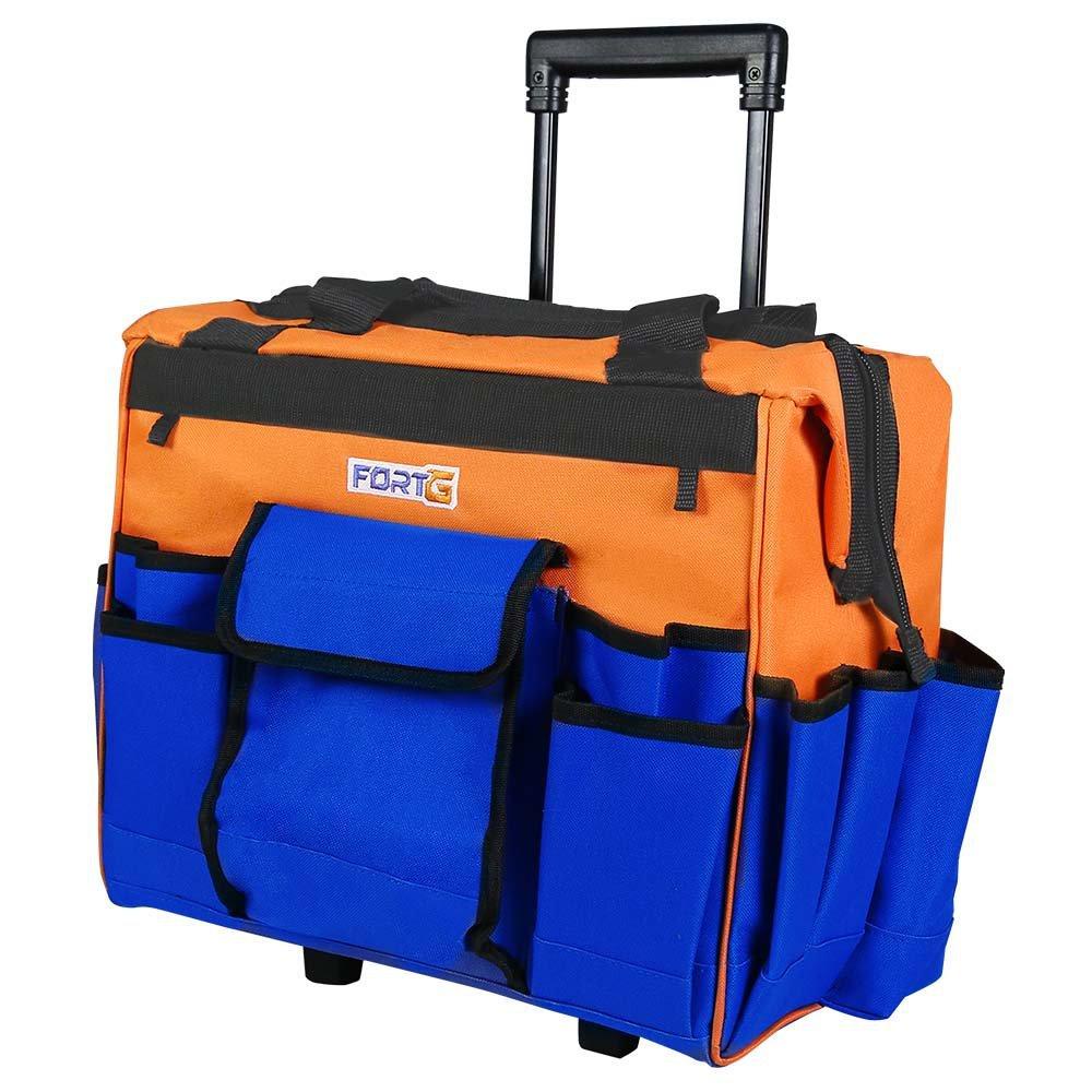Mala para Ferramentas 19 Bolsos 44cm com Rodas e Alça Telesc em Oferta na Shopee