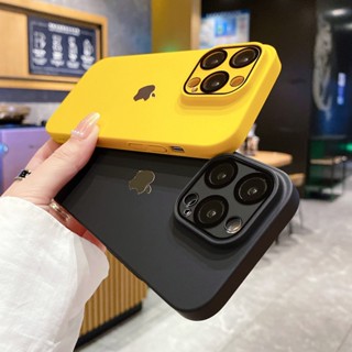 Capa Luxuosa Ultra Fina Fosca À Prova De Choque Para iPhone 15 14 13 12 Pro Max Com Protetor De Lente De Câmera