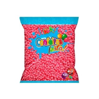 Confeito de Açúcar Sabor Framboesa Bolinha Doces e Bolos 500g