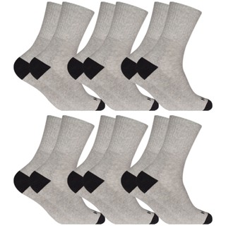 Kit Com 6 Pares de Meias Cano Longo Confortavel Cotton Atoalhado Algodão Sport Hoah
