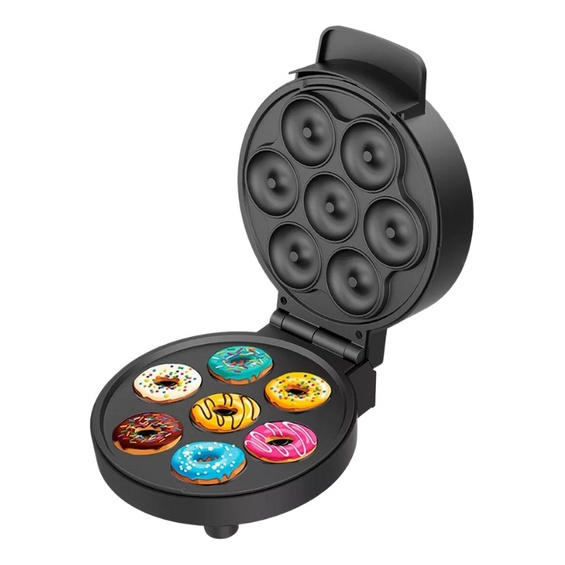 Maquina Donuts Eletrica Roscas Deliciosas Em Casa Facil Waffle Rosquinhas Confeitaria Culinária 110v