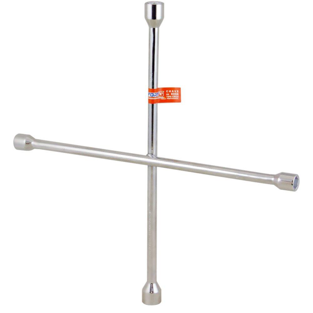 Chave de Roda Tipo Cruz Profissional Grande em CR-V 20 Polegadas Croma - FortG em Oferta na Shopee