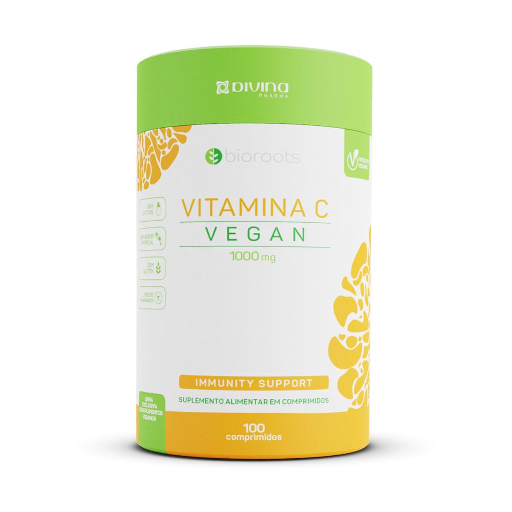 Suplemento Alimentar Vitamina C Vegan 1000mg 100 Comprimidos
