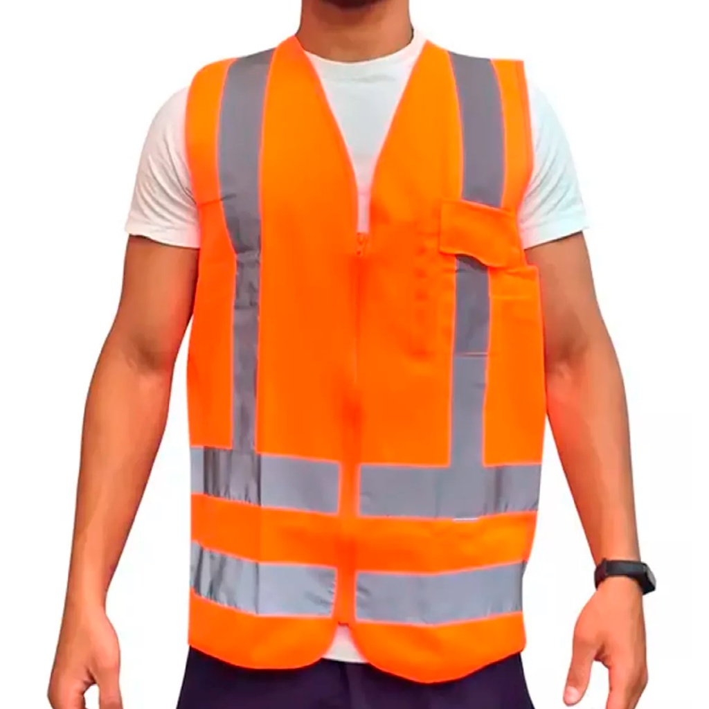 Colete Segurança Refletivo Tipo Blusão Sinalização Laranja em Oferta na Shopee