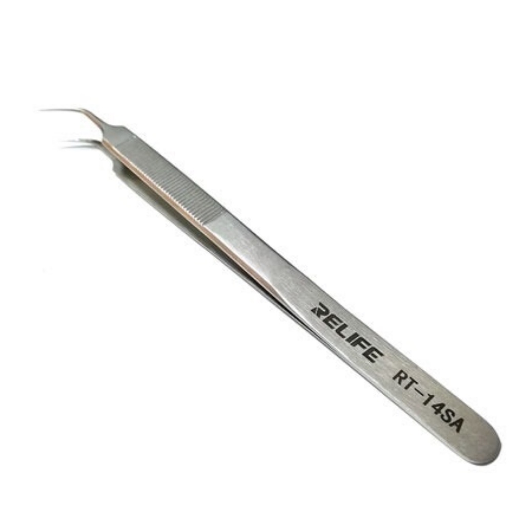 Pinça Curva Antiestatica Relife RT 14SA 1501