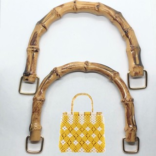 Acessórios Para O Pulso Do Punho Da Bolsa Em Forma De U Tecido Tote Imitação De Bambu Substituição Com Fivela De Ligação