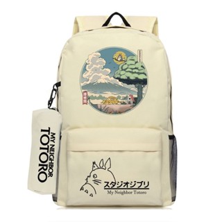 Mochila Totoro Bolsa ImpermeáVel Fashion De Grande Capacidade 2023