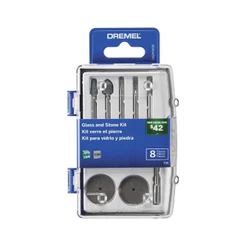 Kit De Acessórios de Micro Retífica para Vidro e Pedra 9pçs 735 - Dremel