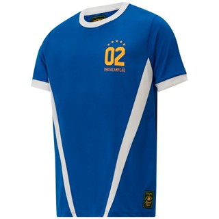 Camisa Brasil Retrô 2002 Azul Masculina