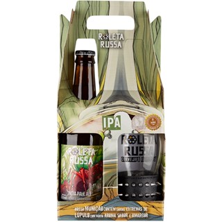 Kit Roleta Russa - 1 Cerveja IPA 355mL + Copo 320mL