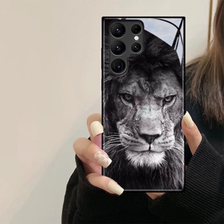 Capa Traseira Do Telefone TPU De Vidro Temperado Para Animais Tigre Samsung S21 S20 S23 FE S20 S22 Plus S22 Ultra Nota 20 10 A53 A52s A14 A33 A23 A52 5G