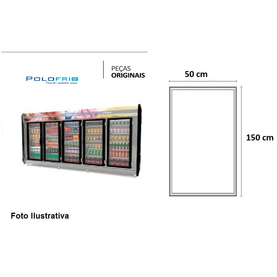 Borracha Para Expositora - Polofrio - 2154- 150x50cm