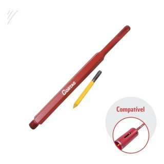 Haste Encaixe Sds Plus E Pino Centro Vermelha 200mm Cortag
