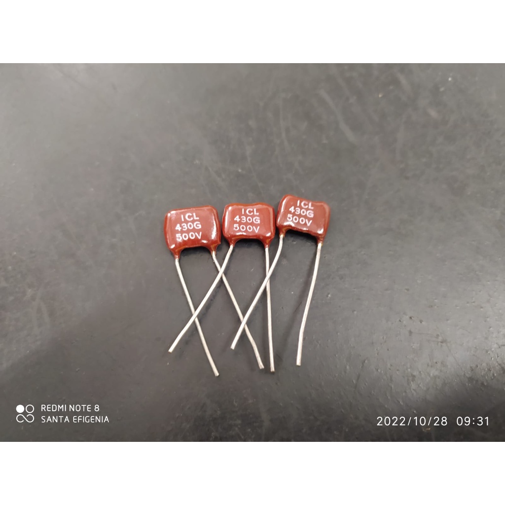 4x Capacitor Mica Prata 430pf/500v 5% Cm2 Icl