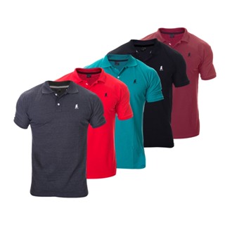 Kit Com 5 Camisas Polo Masculina De Luxo