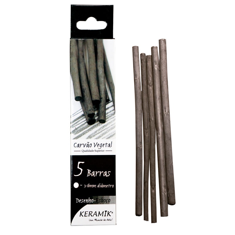 Carvão vegetal SC300-01 caixa com 5 unidades Keramik