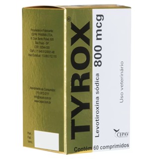 Repositor Hormonal Cachorro Cepav Tyrox 800mg 60 Comp 800 mg