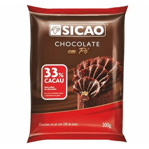 Sicao Chocolate Em Pó 33% Cacau 300g