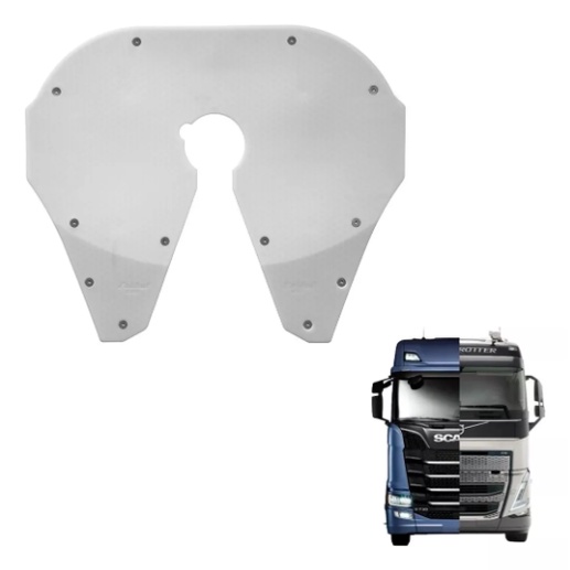 Protetor Deslizante Quinta Roda para Semi Reboque Jost Pino 2" JSK37C185Z - Branco - Injetado
