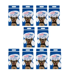 KIT 10 Pacotes Tapete Higiênico Good Pad Cães 60x60cm 500 Unidades Higienico Cachorros Tapetinho Xixi