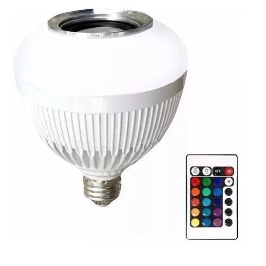 Lâmpada Led Music Bulb Bluetooth Bulbo Rgbw Festa Quarto Dj