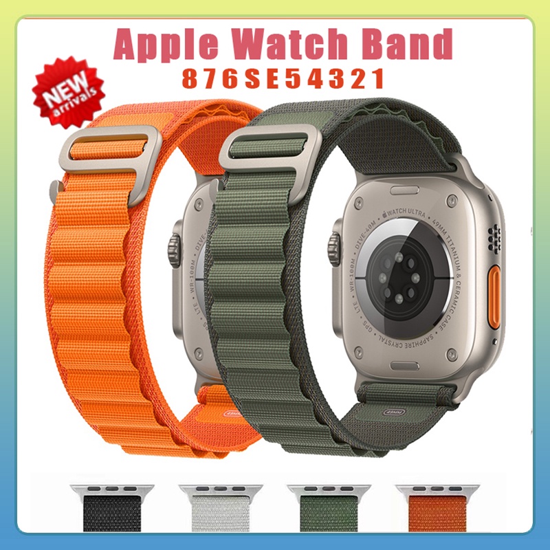 pulseira apple watch couro for Apple Ultra 49mm 44mm 40mm 42mm 38mm Série 8 5 7 6 3 Pulseira Alpine Loop Para Relógio Se 45mm 41mm
