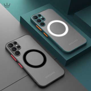 Capa Magnética Sem Fio De Luxo Para Samsung Galaxy S23 S22 S21 Ultra Plus FE A54 A53 A52 5G jungcong2023