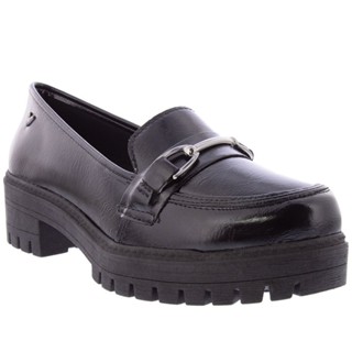 Mocassim Mississipi Plataforma Tratorado Detalhe Fivela Preto