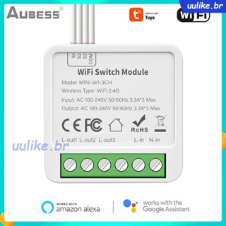 Tuya Wifi Módulo de switch inteligente Com Controle de via dupla， 1/2/3/4 Gang，trabalhar com Alexa Google Home Yandex Alice