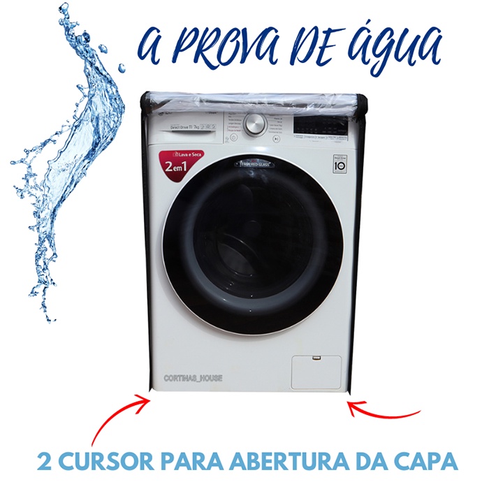 CAPA LAVA & SECA LG 11KG SMART CARE PRIME COM ZÍPER