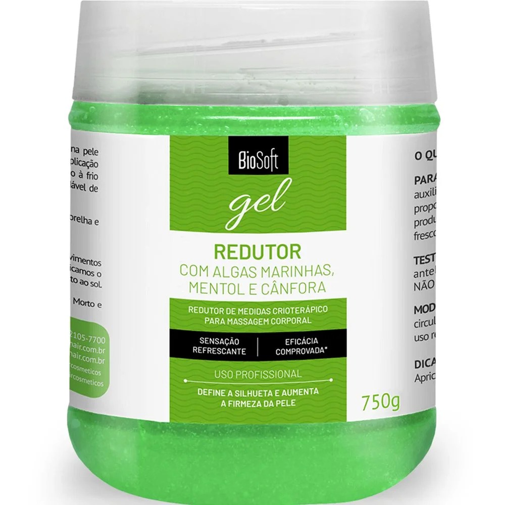 GEL REDUTOR PARA MASSAGEM BIO SOFT 750G