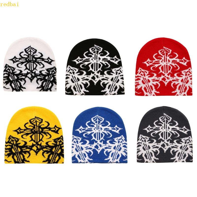 redbai Unisex Hat Chapéu Feijão Unisexo Crânio Turbans Para Inverno Outono em Oferta na Shopee
