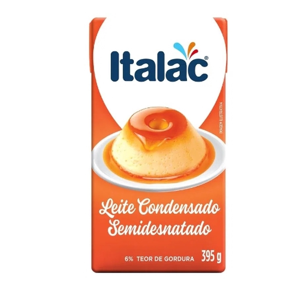 Leite Condensado Italac Tp 395g Semi Desnatado