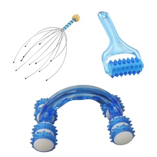 Kit Massageadores Corporal Manual Relaxador Anti Stress