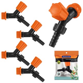 Kit 3 Torneiras Plásticas para Jardim com Redução TRAMONTINA em Oferta na Shopee