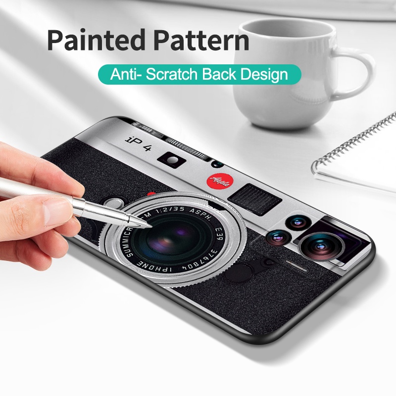 Estojo Para Motorola Edge 30 ultra 5G Edge30 Capa Traseira Em Silicone Macio Preto Tpu Engraçado Desenho Animado anime