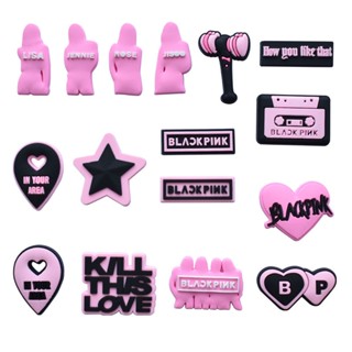 【 K-POP 】 crocs jibbitz Sapato Flor De Jardim Botão De DIY Croc Pin BLACKPINK