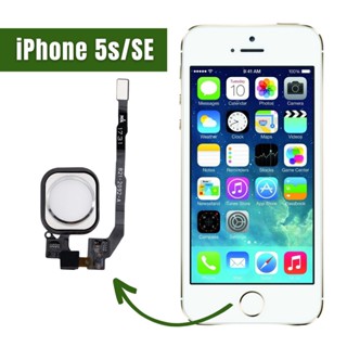 Botão home início compatível com iPhone 5S e SE branco com Garantia Encaixe Perfeito