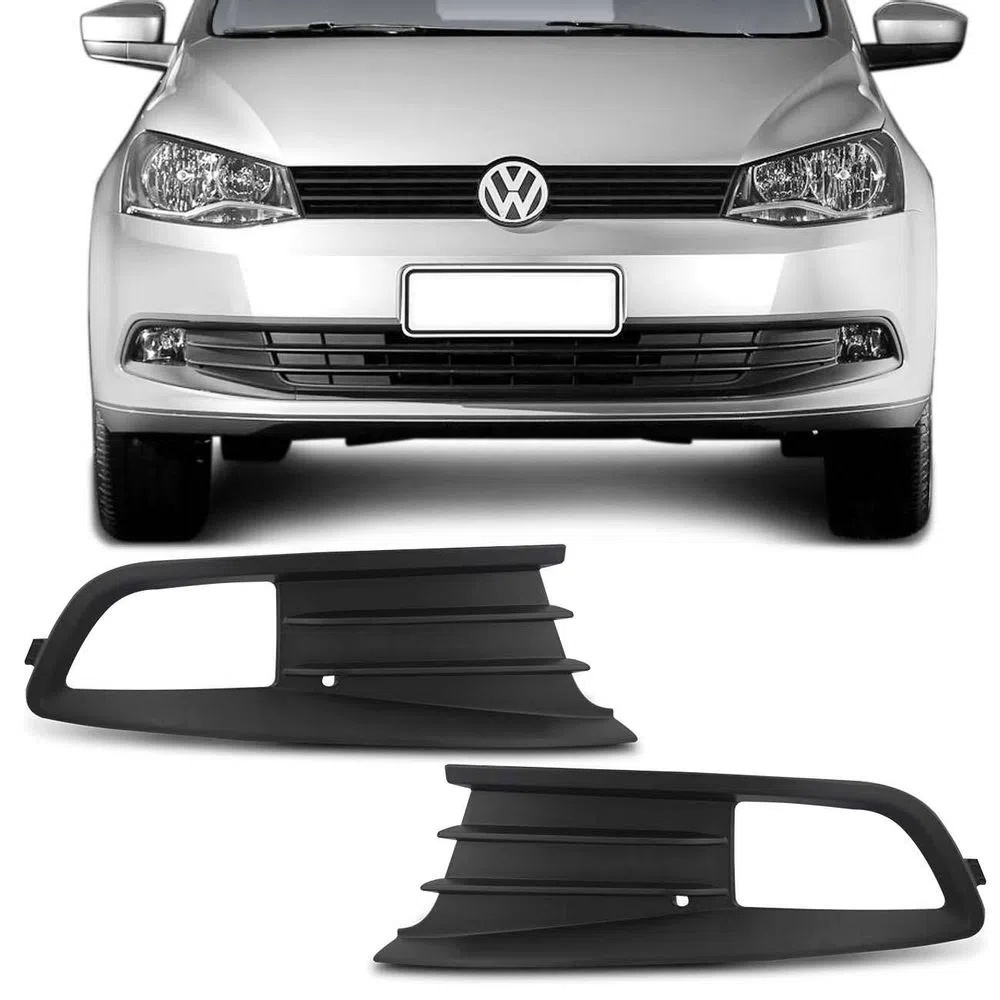 Moldura Grade Farol Milha Gol G6 2012 2013 2014 2015 C/ Furo