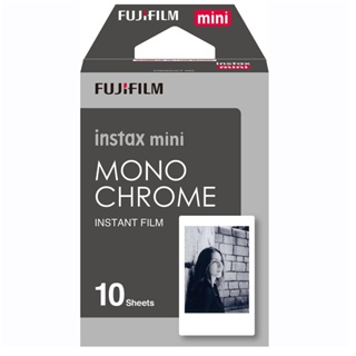 Filme Instantâneo preto e branco Fujifilm Instax Mini Monochrome (10 fotos) em Oferta na Shopee