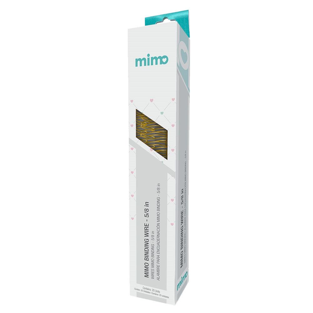 Wire-o para Encadernadora Mimo Binding  - Dourado - 5/8 in - 20 Unids