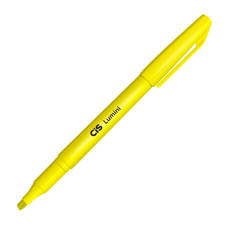 Pincel marca texto Lumini Amarelo Cis