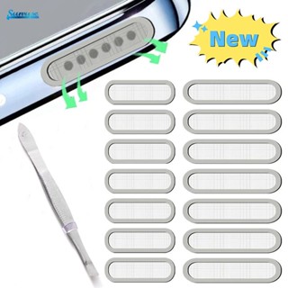 Prático Altifalante Universal Phone Speaker Removedor De Pó Grade Anti-Adesivos Mini Longo Curto Filmes Protetores De Rede