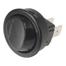 Interruptor de Embutir Bolinha Preto COD:9225