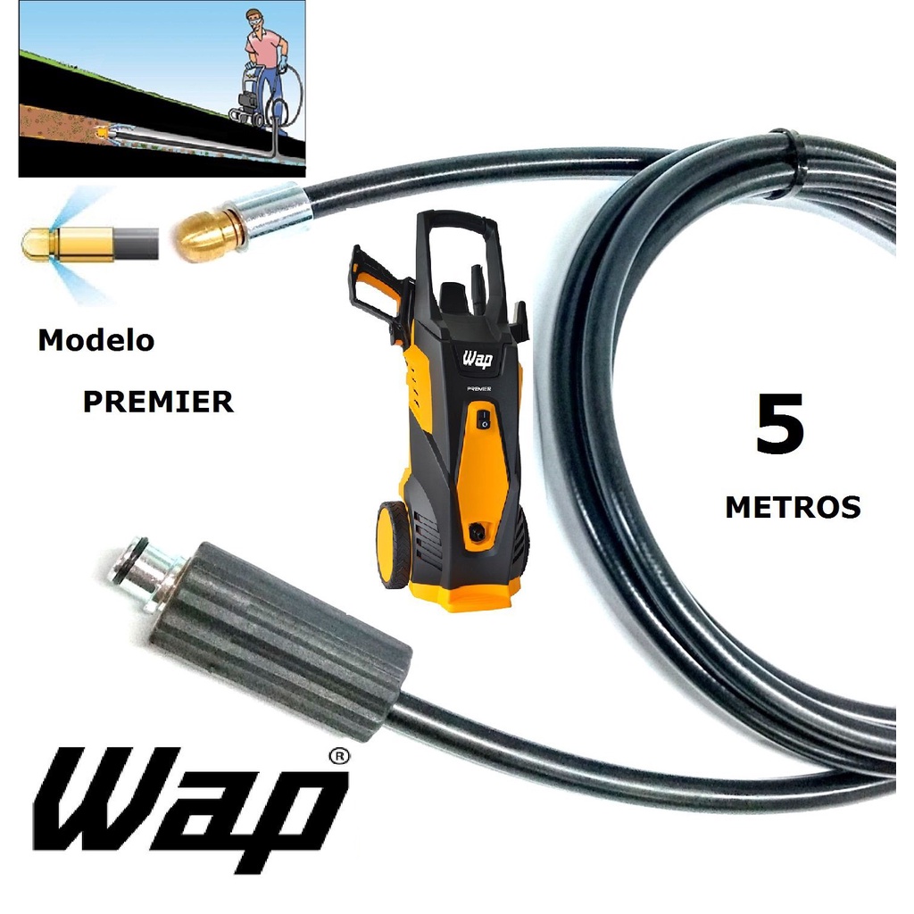 Mangueira desentupidora de tubulação WAP - 5 Metros - Wap PREMIER
