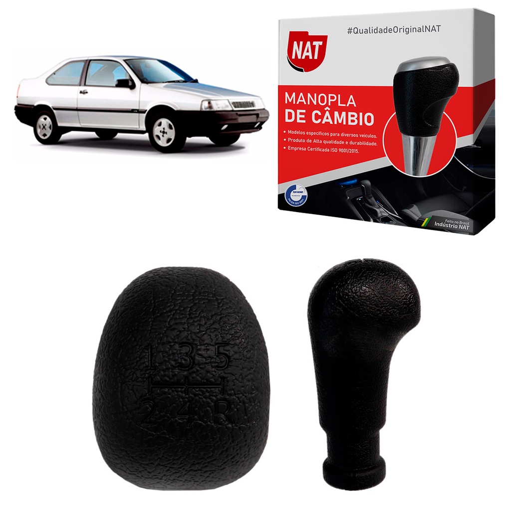Manopla de Câmbio Fiat Tempra Ano 1992 Até 1995 C/ 5 Marchas