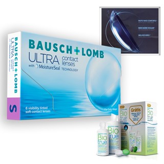 Lente De Contato Ultra Hidrogel Mensal + Renu + 16hs De Uso